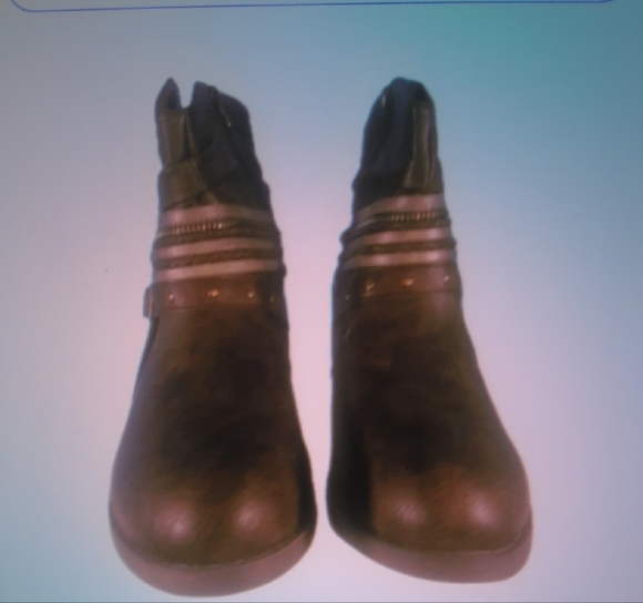 Jellypop Chocolate Ankle Booties with Buckle - Picture 2 of 5